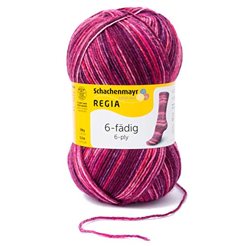Regia Burgundy 6-Ply Color Yarn, 150g Hand Knitting Yarn