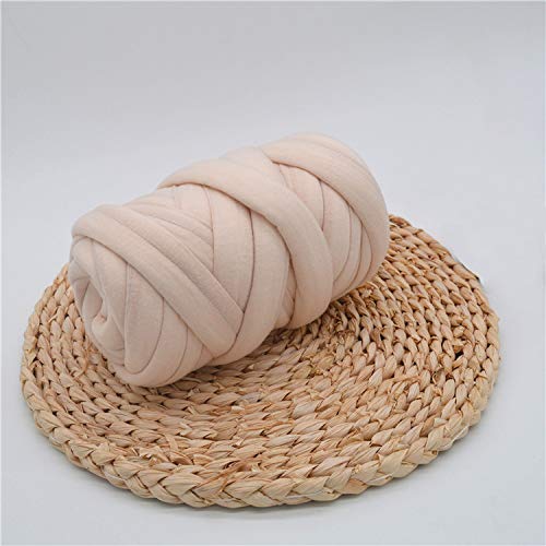 VIYEAR Super Braid Cotton Yarn: Große Handstrickgarnrolle für Decken und Haustierbetten Maschinenwaschbar Khaki, 2KG