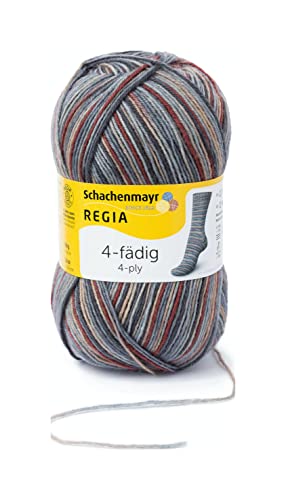 Regia 4-Fädig Color Vermont Granit Handstrickgarne (100g)